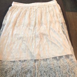 H&M lace midi skirt